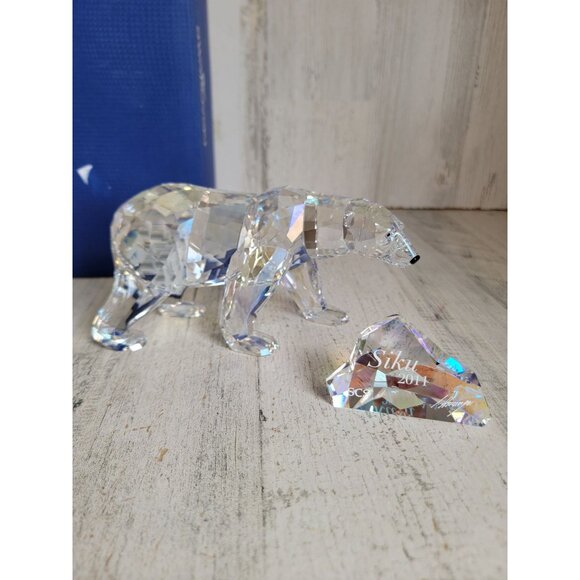 Swarovski Siku Polar bear 1053154 crystal home decor figure - Picture 2 of 10